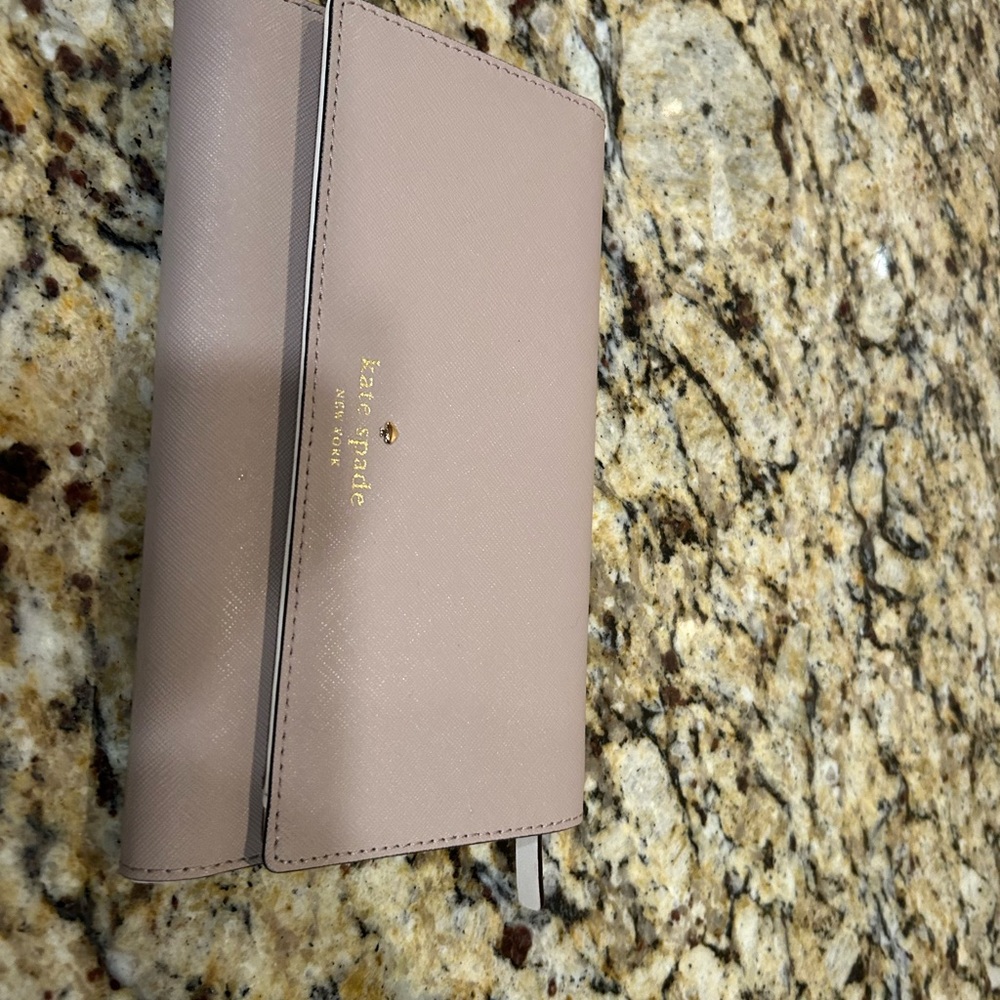 Kate Spade New York Blush Saffiano Leather Wallet/Clutch - Picture 2 of 6
